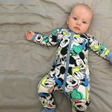 Cartoon Printed Baby Jumpsuit