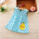 Flower Designs Cotton Dress